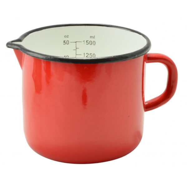 Zománcozott kiöntő csőrös 1,5 literes 14 cm
