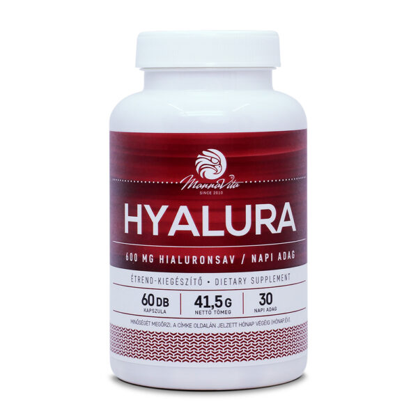 Hyalura 600 mg Hialuronsav + Kollagén kapszula, 60db (3x)