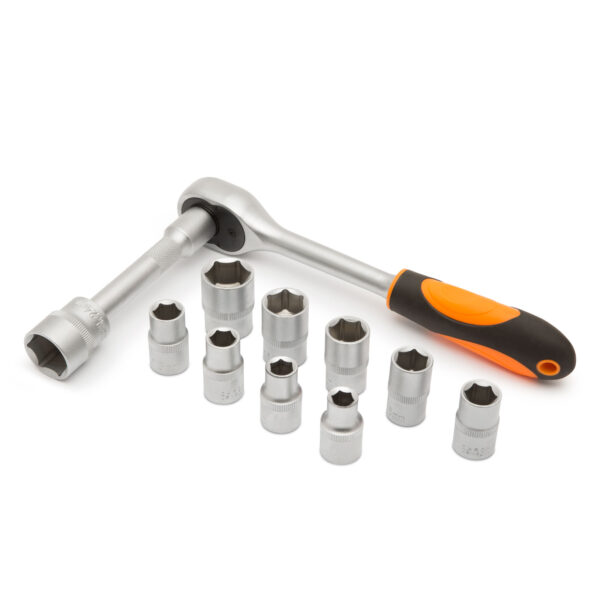 Dugókulcs készlet - 12 db - 1/2" - 10 - 24 mm