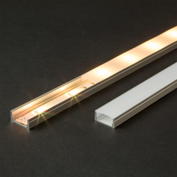 LED aluminium profil sín 1000 x 17 x 8 mm U profil