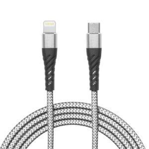 Adatkábel - iPhone Lightning - Type-C szürke - 1 m