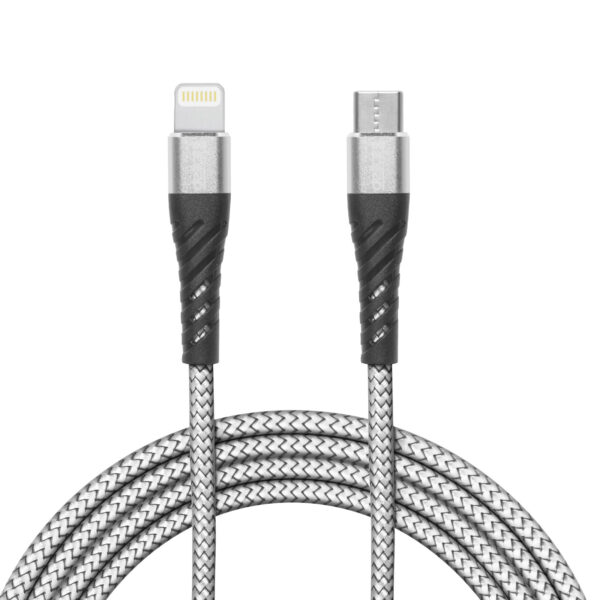 Adatkábel - iPhone Lightning - Type-C szürke - 1 m