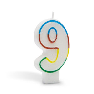 Tortagyertya szám - 7cm "9"