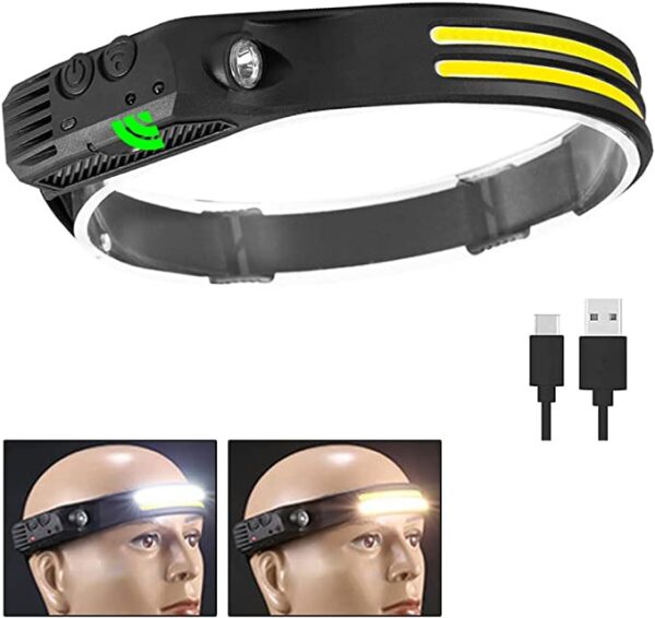 LED fejlámpa, USB töltéssel