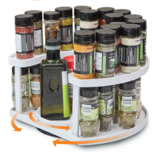 Spice Spinner - Forgatható fűszertartó állvány, 40 db fűszernek