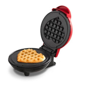 Mini elektromos szív alakú gofrisütő, 350 W