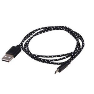 Textil bevonatú, törésmentes Micro USB adatkábel és töltő 1 m