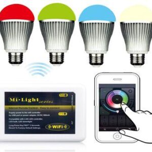 2 db Wifi vezérlésű LED izzó, E27-es foglalattal