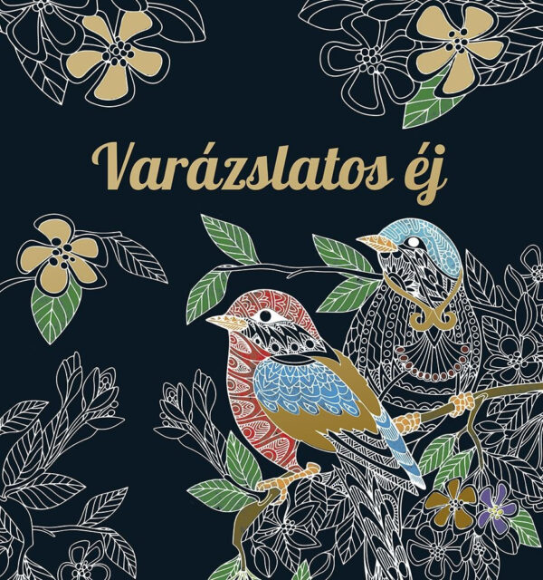 Varázslatos éj - fekete színező
