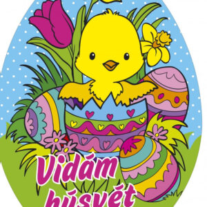 Vidám húsvét - kifestő