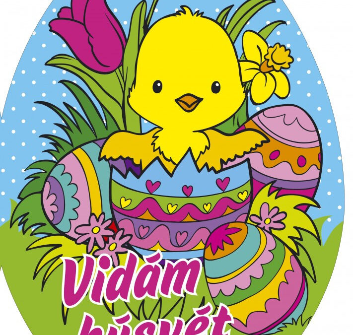 Vidám húsvét – kifestő
