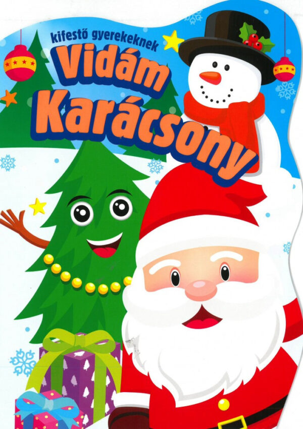 Vidám karácsony - kifestő gyerekeknek