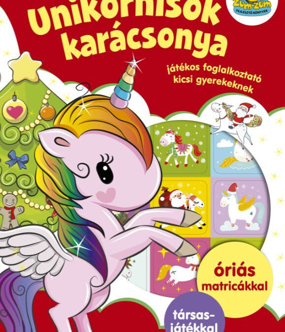 Unikornisok karácsonya – Játékos foglalkoztató gyerekeknek