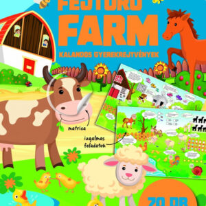 Fejtörő farm - kalandos gyerekrejtvények 70 db matricával