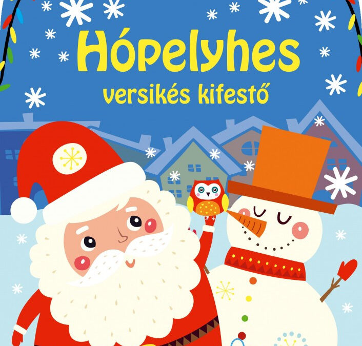 Hópelyhes versikés kifestő