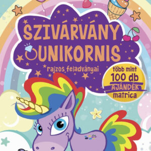 Szivárvány unikornis rajzos feladványai