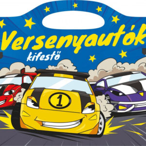 Versenyautók - kifestő