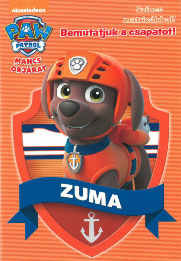 Mancs: Zuma - Színes matricákkal