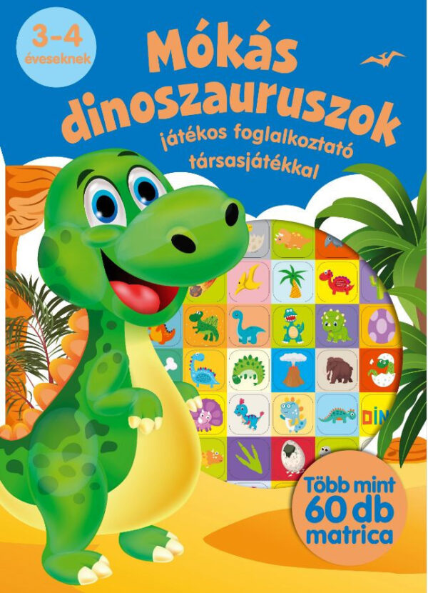 Mókás dinoszauruszok - játékos foglalkoztató társasjátékkal