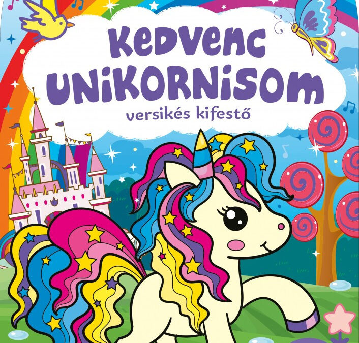 Kedvenc unikornisom – versikés kifestő