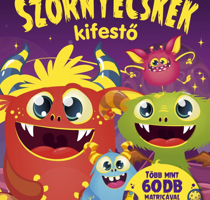 Szörnyecskék – matricás kifestő