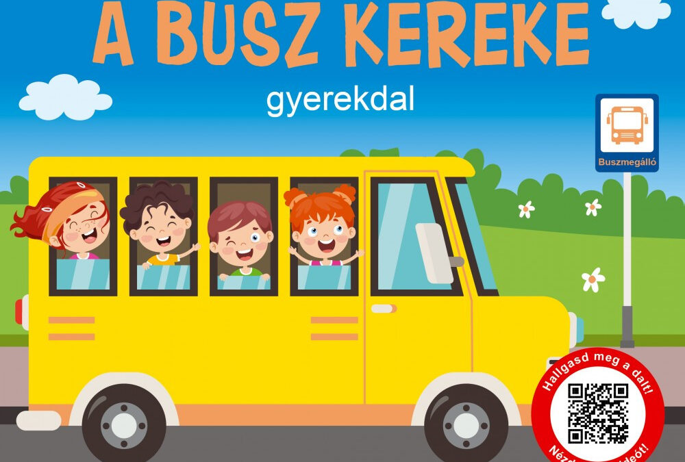 A busz kereke – gyerekdal (kartonkönyv)