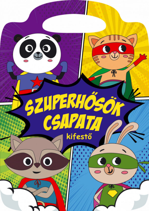 Szuperhősök csapata kifestő