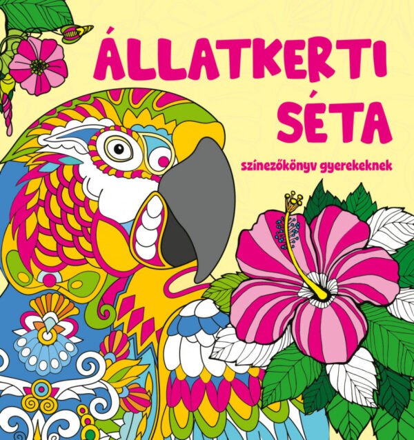 Állatkerti séta - színezőkönyv gyerekeknek