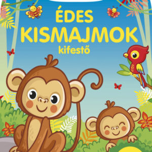 Édes kismajmok kifestő