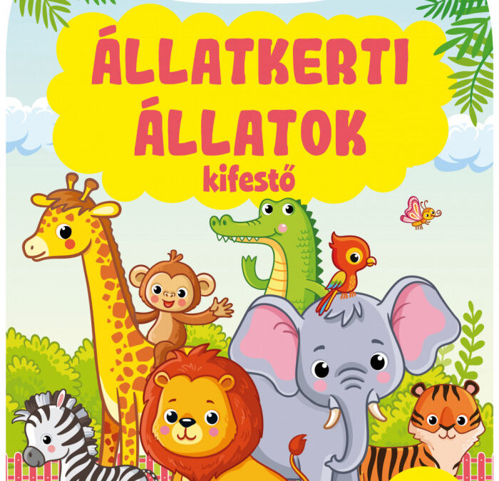 Állatkerti állatok kifestő