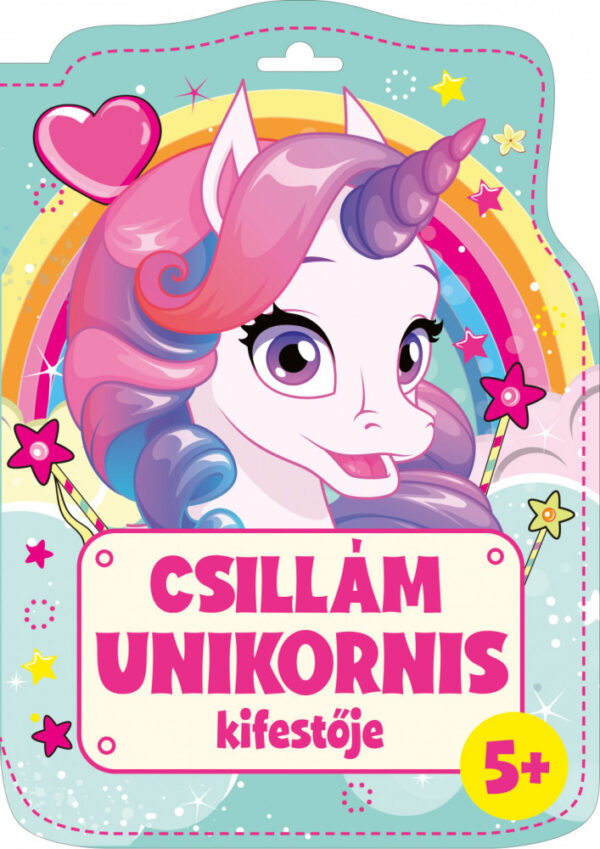 Csillám unikornis kifestője 5+