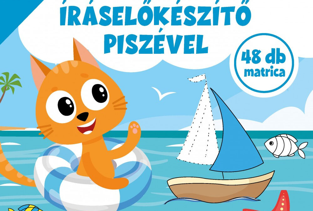 Játékos íráselőkészítő Piszével – 48 db matrica 5+