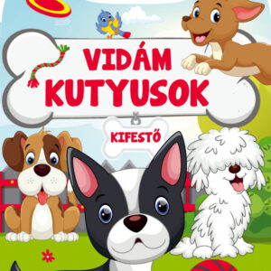 Vidám kutyusok - Kifestő