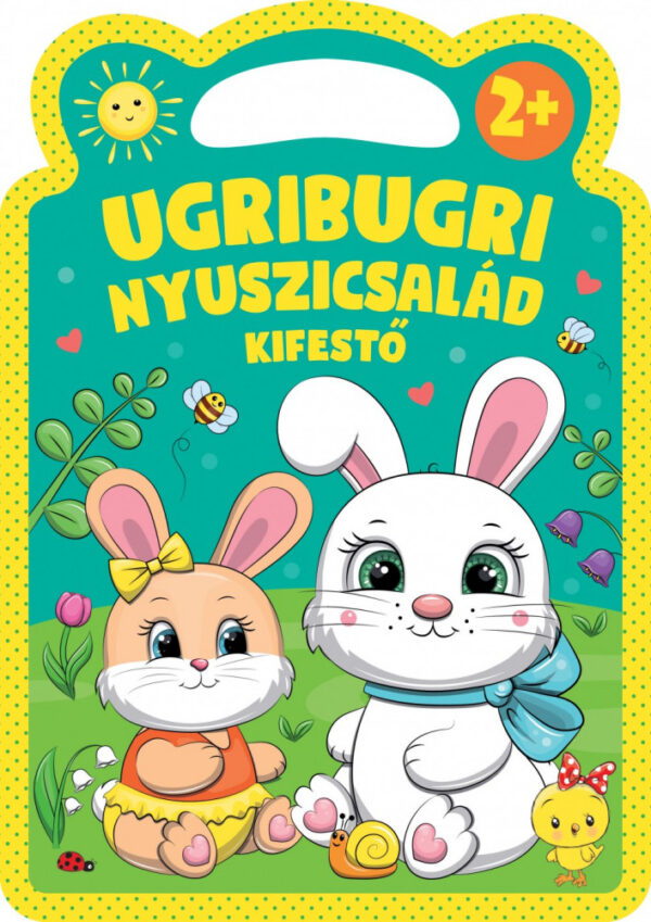 Ugribugri nyuszicsalád kifestő