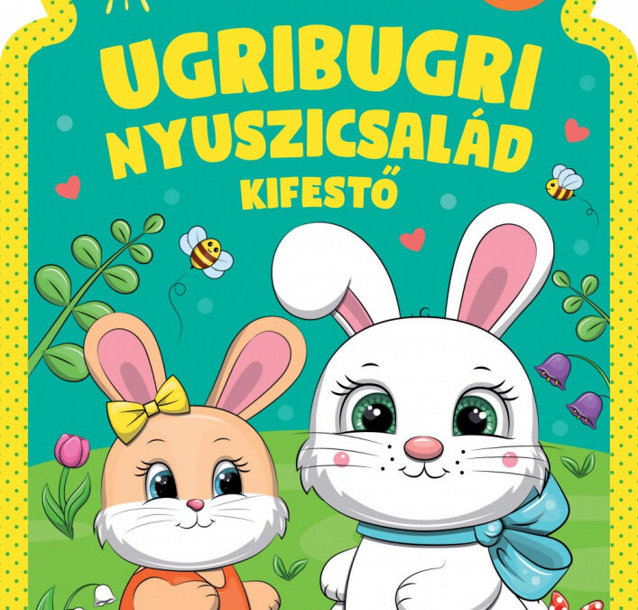 Ugribugri nyuszicsalád kifestő