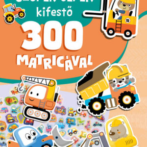 Szuper gépek kifestő 300 matricával