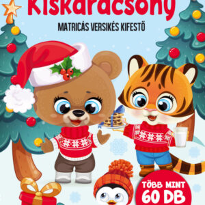 Kiskarácsony - matricás versikés kifestő több mint 60 matricával