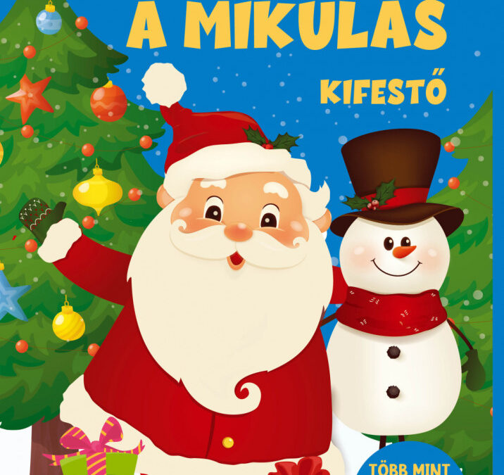 Mindjárt itt a mikulás kifestő több mint 60 matricával