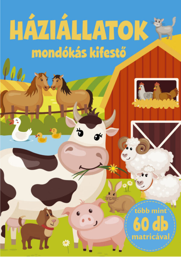Háziállatok mondókás kifestője