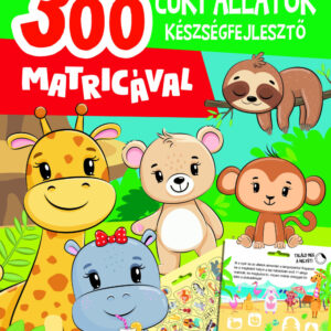Cuki állatok készségfejlesztő - 300 matricával