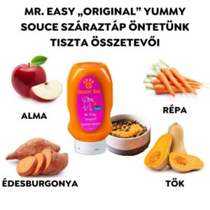 Mr. Easy "original" yummy sauce - öntet száraztápokra (búza-glutén és csirkehús mentes prémium formula) - 425 g