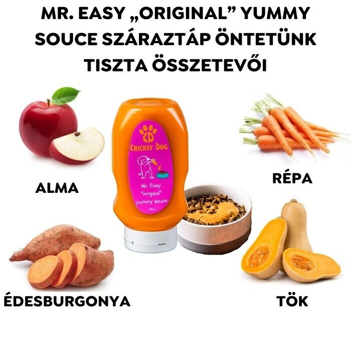 Mr. Easy „original” yummy sauce – öntet száraztápokra (búza-glutén és csirkehús mentes prémium formula) – 425 g