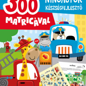 Ninóautók készségfejlesztő - 300 matricával