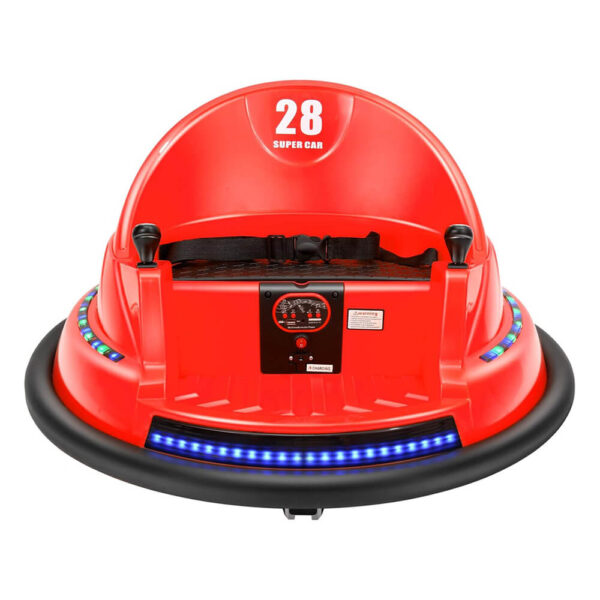 Elektromos gyermek dodzsem 6V, akkumulátorral, távirányítóval, piros