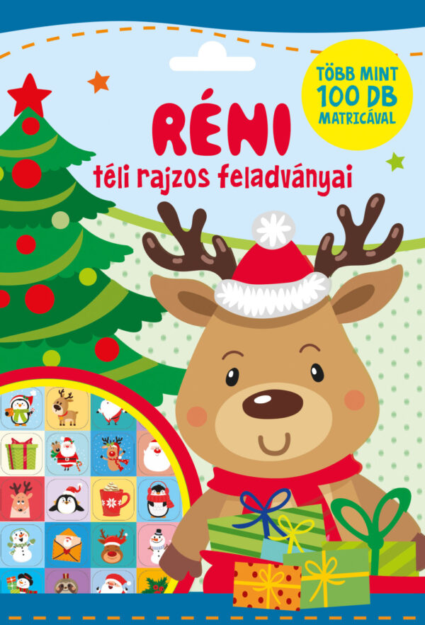 Réni téli rajzos feladványai - Több mint 100 db matricával