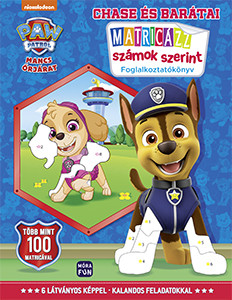 Chase és barátai - Matricázz számok szerint - foglalkoztatókönyv