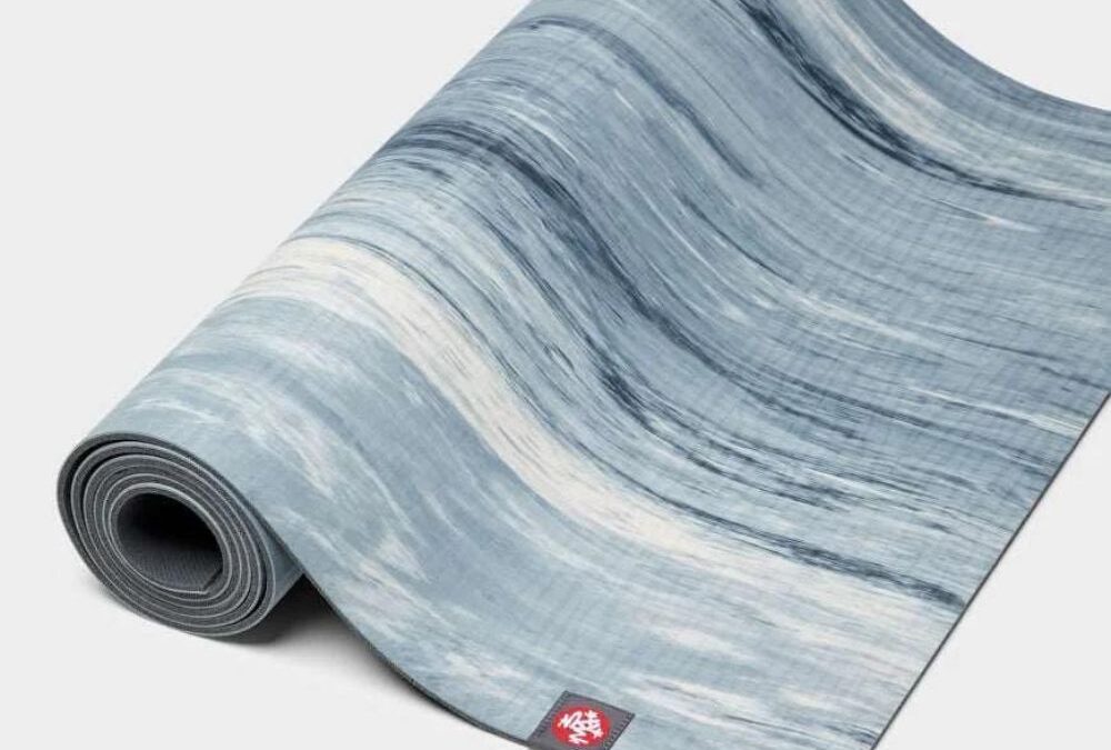 Manduka Eko ® Mat jógaszőnyeg 180 x 61 cm x 5 mm Szín: Black Clay Marble