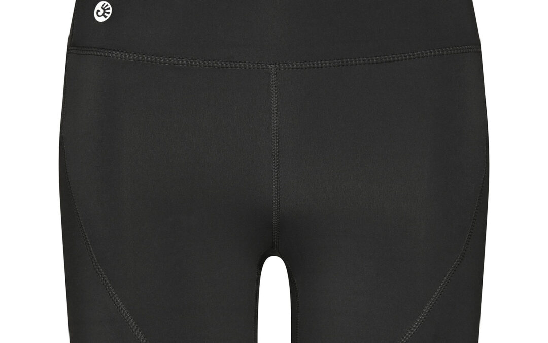 Bodhi Niyama Essentials Női Biker Shortie Leggings rövid biker nadrág jógához és fitneszhez fekete Méret: L