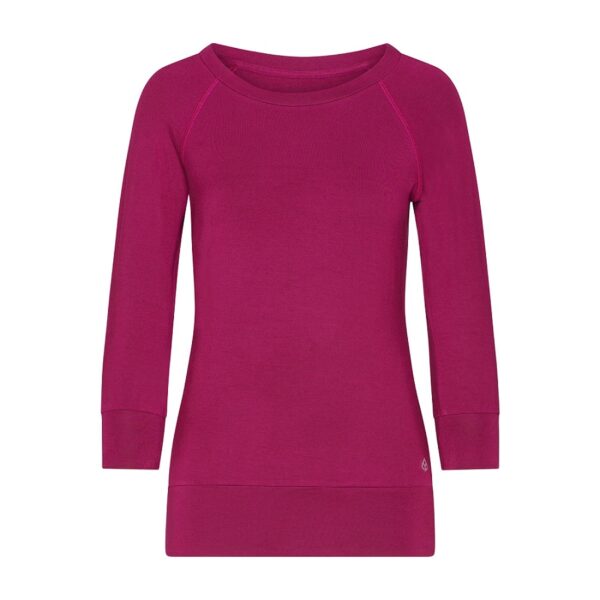 Bodhi Yamadhi Bodhi Yoga Yamadhi Casual felső 3/4 ujjú lila szőlő Méret: M