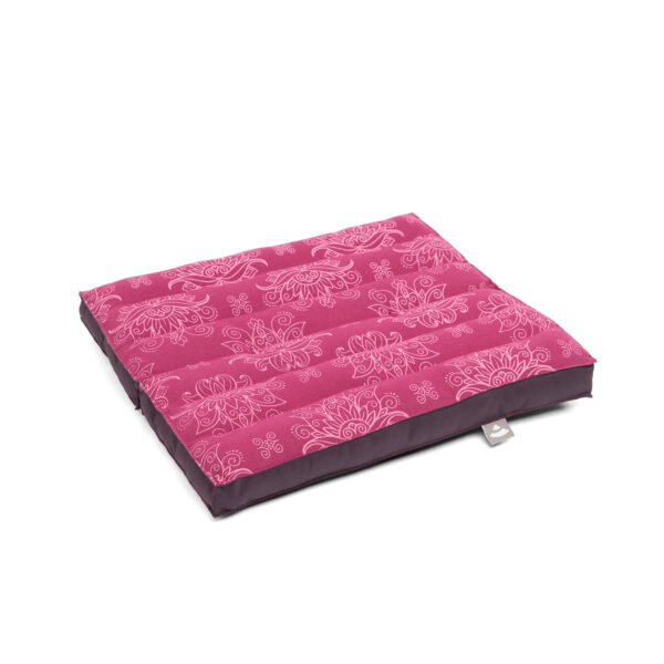 Bodhi Yoga Bodhi Maharaja összecsukható utazási meditációs párna 38 x 38 x 4 cm Szín: Rózsaszín